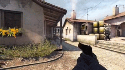 Counter Strike Global Offensive shooting with Desert Eagle