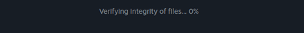 Click on Verify integrity of game files