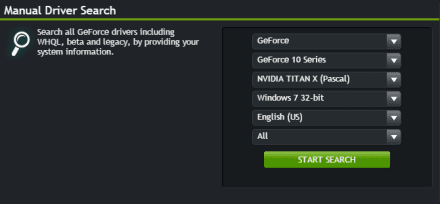 Download Nvidia drivers