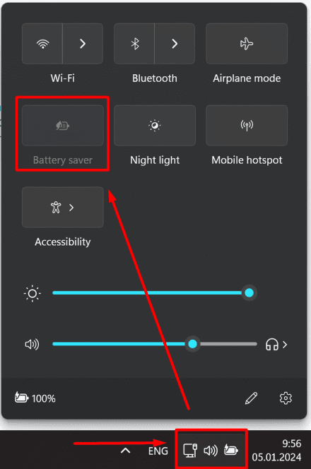 Power settings