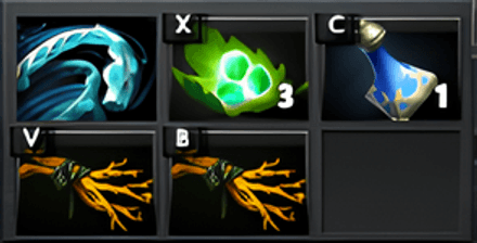 Закупка артефактов на Spirit Breaker в Дота 2 - стартовый закуп