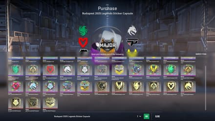 The new stickers of Budapest Major 2025 Update