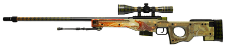 Дизайн скина Dragon Lore в CS2
