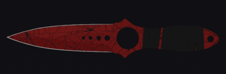 Two Webs on a Skeleton Crimson Web Knife