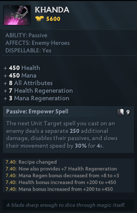 Khanda повністю перероблена: відтепер вона збирається з Soul Booster замість Tiara of Selemene