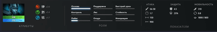 Статы и аспекты героя Phantom Assassin в Дота 2