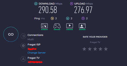Test on Speedtest by Ookla