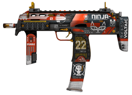 Красный скин CS2 MP7 | Кровавый спорт / Bloodsport