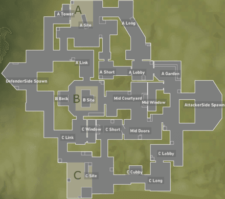 Карта Haven Valorant