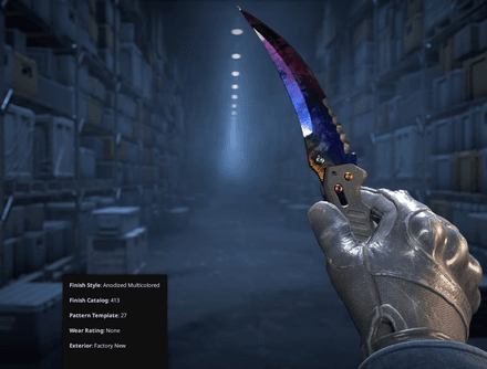 Flip Knife Fire and Ice Pattern #27