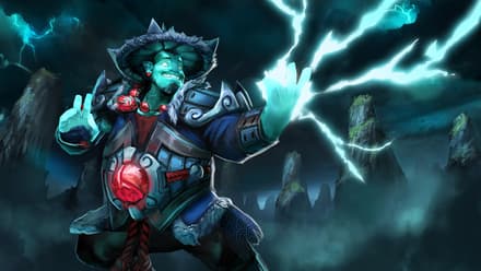 Storm Spirit в игре с Puck в Дота 2