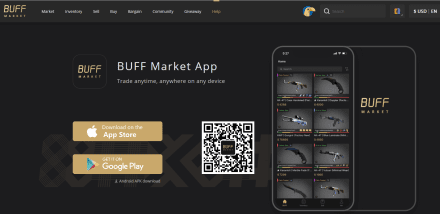 Горизонтальное меню Buff Market