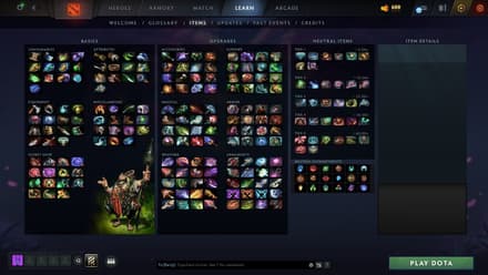 Items and In-Game Economy in Dota 2
