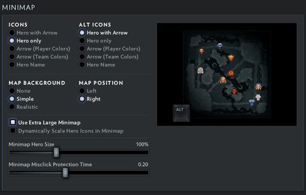 Minimap Settings Dota 2