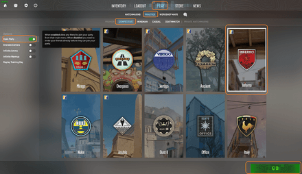Play in Competitive mode and enable the ‘Open Party’ option