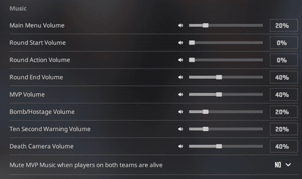 In-Game Sound Settings - Music
