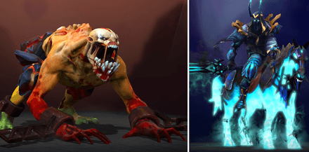 Lifestealer (Гуля) / Abaddon (Абаддон) в игре с Earthshaker в Дота 2