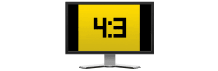 4:3 aspect ratio with vertical bars