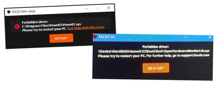 Конфликт FACEIT античита с RGB-софтом и оверлеями