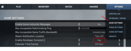 CS:GO Game Settings