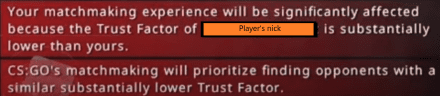 Low Trust Factor (Red)
