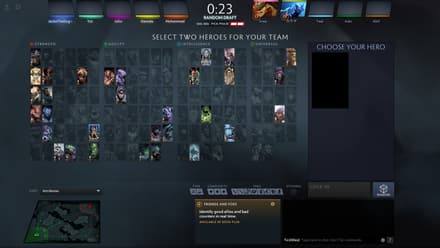 Random Draft Matchmaking Mode in Dota 2