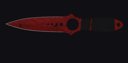 Skeleton Crimson Web Pattern #360