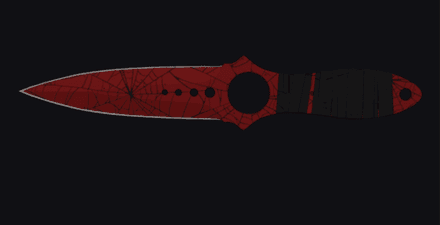 Skeleton Crimson Web Pattern #913