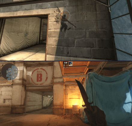 Cache Map Changes in CS2 from CS:GO near s1mple’s graffiti