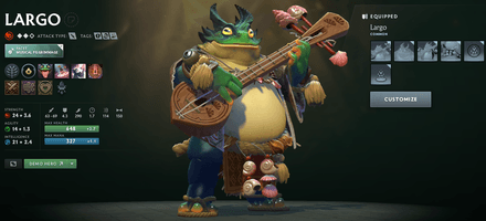 Largo — New Hero from the 7.40 Patch Dota 2