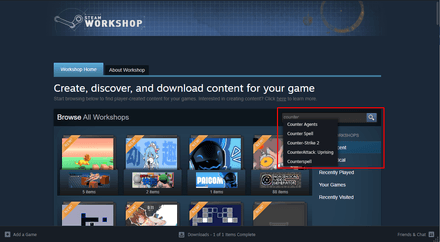 Search for Counter-Strike 2