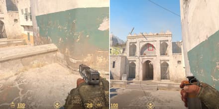 Смок на Б сайт на Dust 2