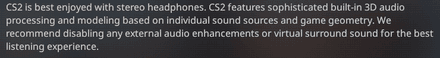 The game is best played with stereo headphones