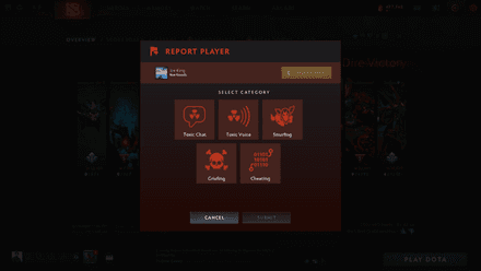 Report the Player