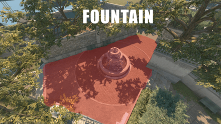 Fountain spot on the Overpass