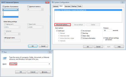 msconfig settings