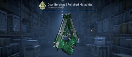 Dual Berettas | Polished Malachite из коллекции Boreal