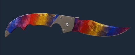 Falchion knife Marble Fade FN