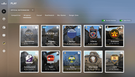 Карты сообщества для игры в «Вингмане» в CS2