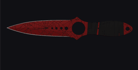 Skeleton Crimson Web Pattern #485