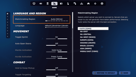Open the Game tab in Settings and ensure that everyone uses the same Matchmaking Region