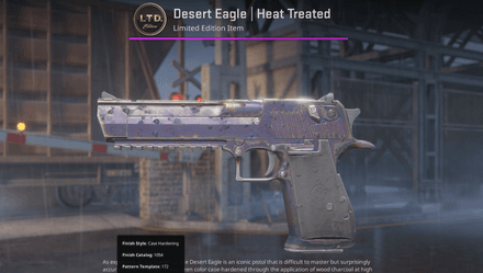 Desert Eagle Heat Treated Purple Patterns  Pattern #172