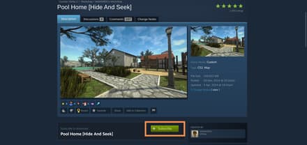 Subscribe to the map CS2