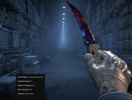 Flip Knife Fire and Ice Pattern #152