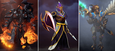 Doom (Дум) / Silencer (Сайленсер) / Skywrath Mage в игре с Earthshaker в Дота 2