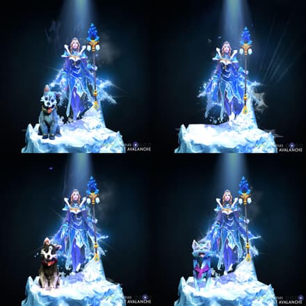 Аркана Frost Avalanche – Crystal Maiden Dota 2