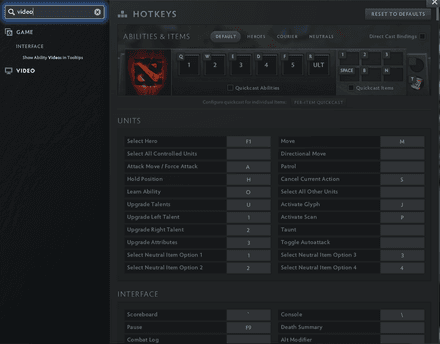 Graphics Settings Dota 2