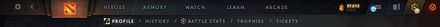 Launch the game and click the History tab in your profile