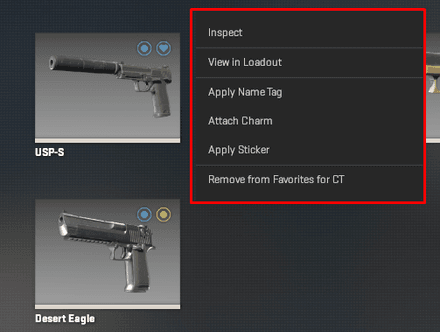 Select the USP-S