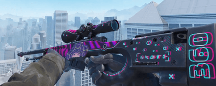AWP Sticker Craft Chromatic Aberration | Mystery Curls